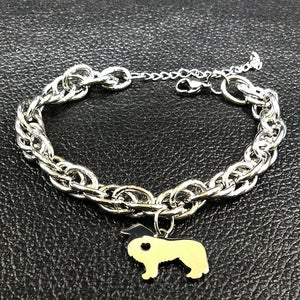 2018 Border Collie Dog Stainless Steel Bracelets for Women