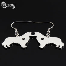 Stainless Steel Border Collie Necklace, Bracelet, and Earings