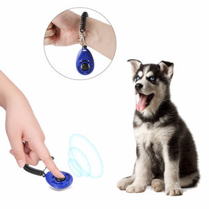 Dog Treat Pouch with Folding Water Dish & Clicker